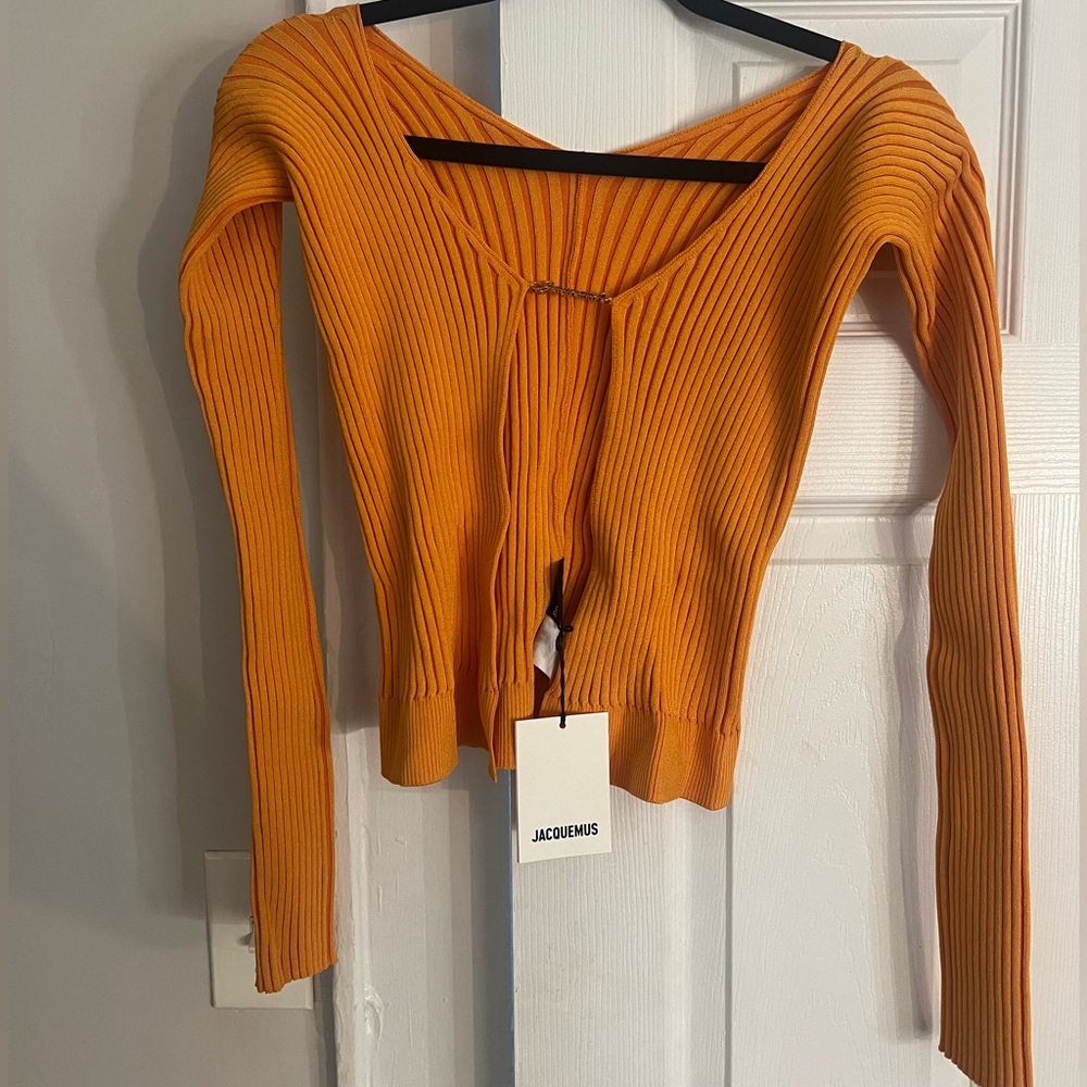 Jacquemus logo script cardigan